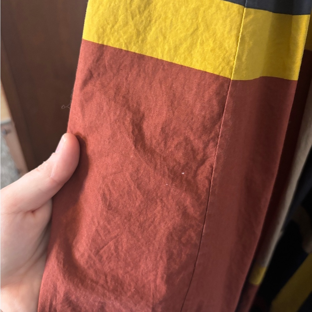 Colorblock Poplin Midi Dress - Picture 6 of 7